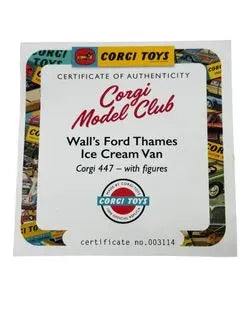 CORGI TOYS WALL'S ICE CREAM VAN FORD THAMS VAN 447