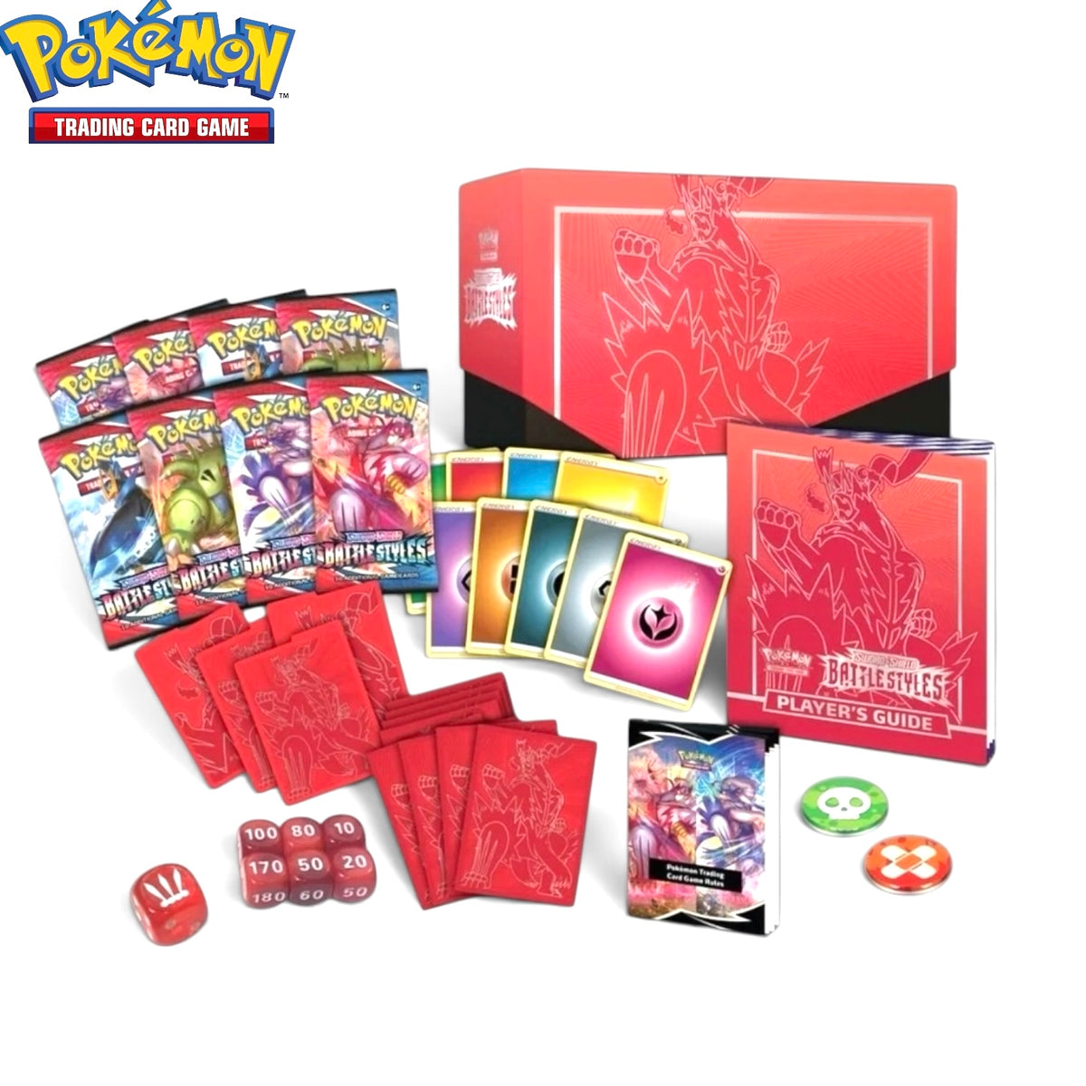 Pokémon Sword and Shield Battle Styles Elite Trainer Box ETB Red New Sealed.