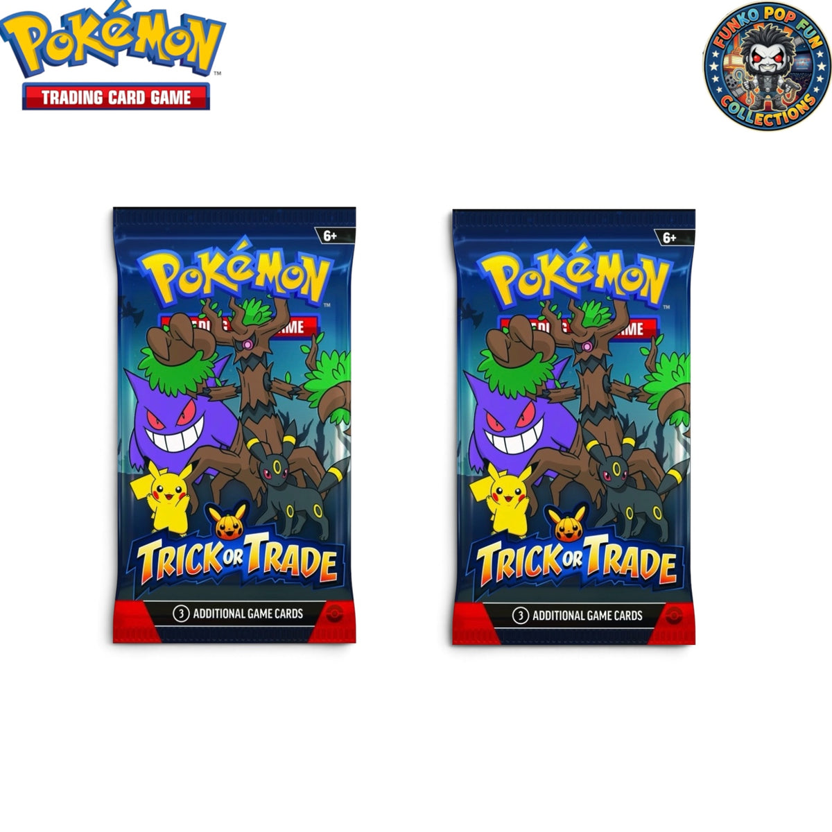Pokemon Trick Or Trade Halloween 2022 USA Exclusive 2 x Booster Pack Sealed.