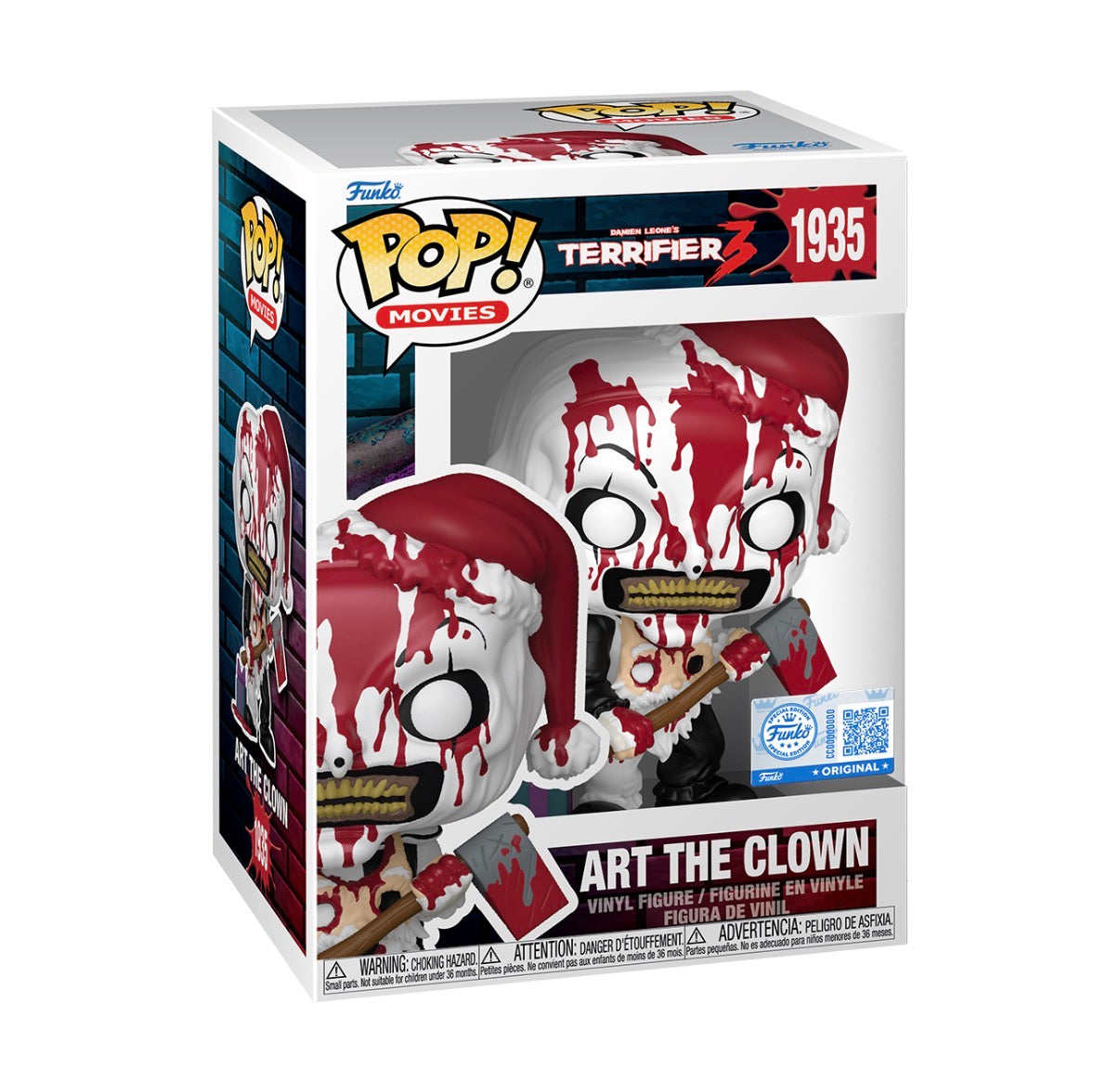 Funko Pop! EXCLUSIVE TERRIFIER 3 ART THE CLOWN 1935