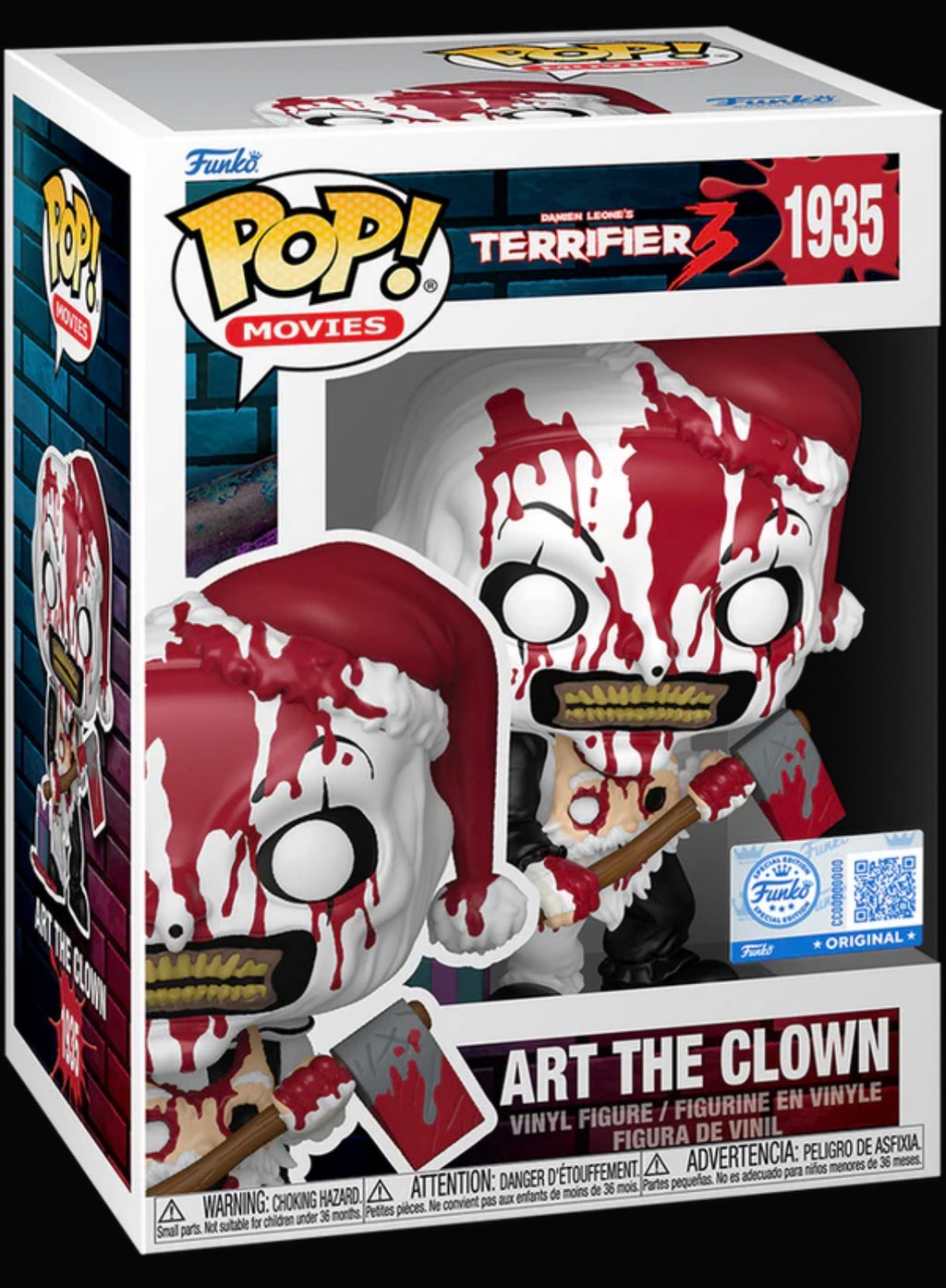 Funko Pop! EXCLUSIVE TERRIFIER 3 ART THE CLOWN 1935
