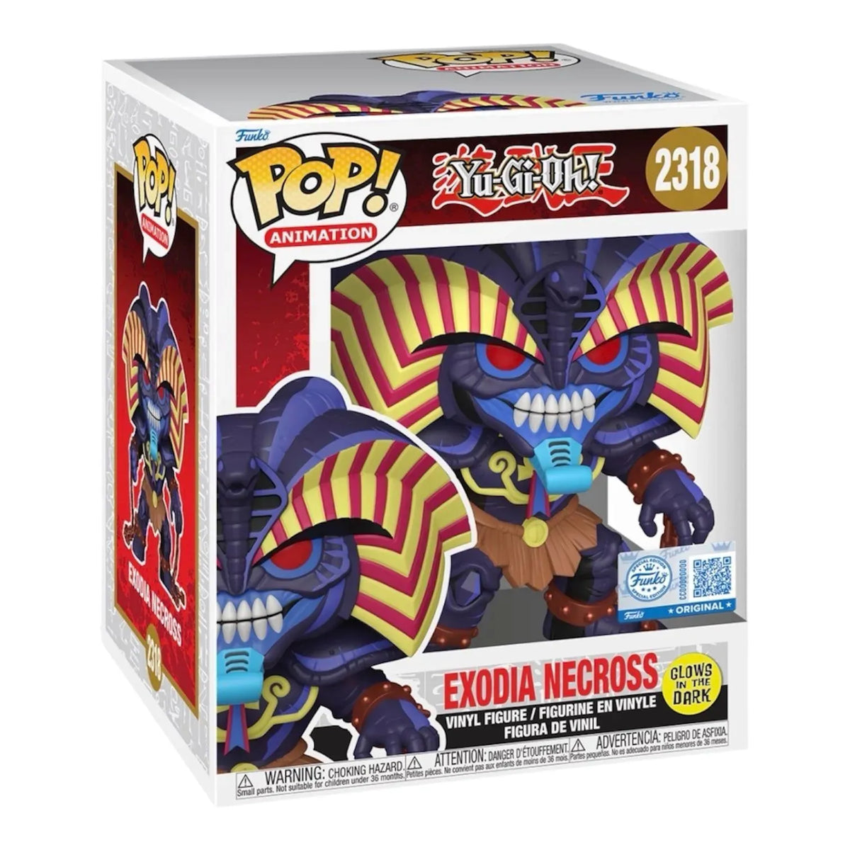 FUNKO POP! SUPER  EXCLUSIVE- YU-GI-OH! EXODIA NECROSS  (GLOW IN DARK)  2318