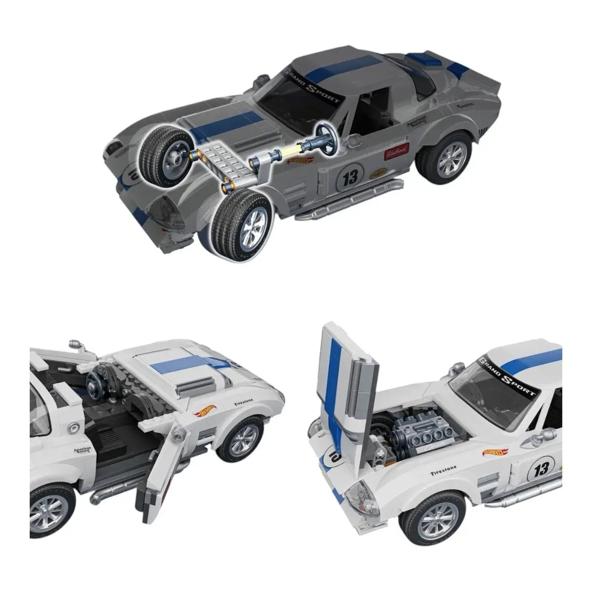 MATTEL HOT WHEELS BRICK SHOP ELITE SERIES - CORVETTE GRAND SPORT NEW