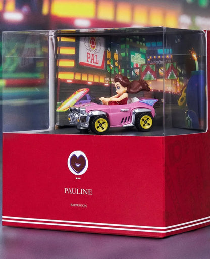 Mattel Exclusive Hot Wheels Mario Kart - Pauline Vehicle.