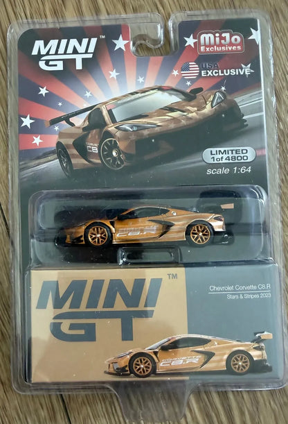 MiJo MINI GT VERY LIMITED EDITION CHEVROLET CORVETTE C8.R STARS & STRIPES 2023