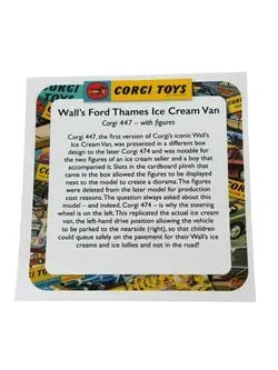 CORGI TOYS WALL'S ICE CREAM VAN FORD THAMS VAN 447