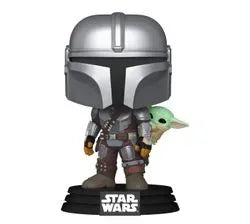 FUNKO POP! THE MANDALORIAN WITH GROGU (ON BACK) 818