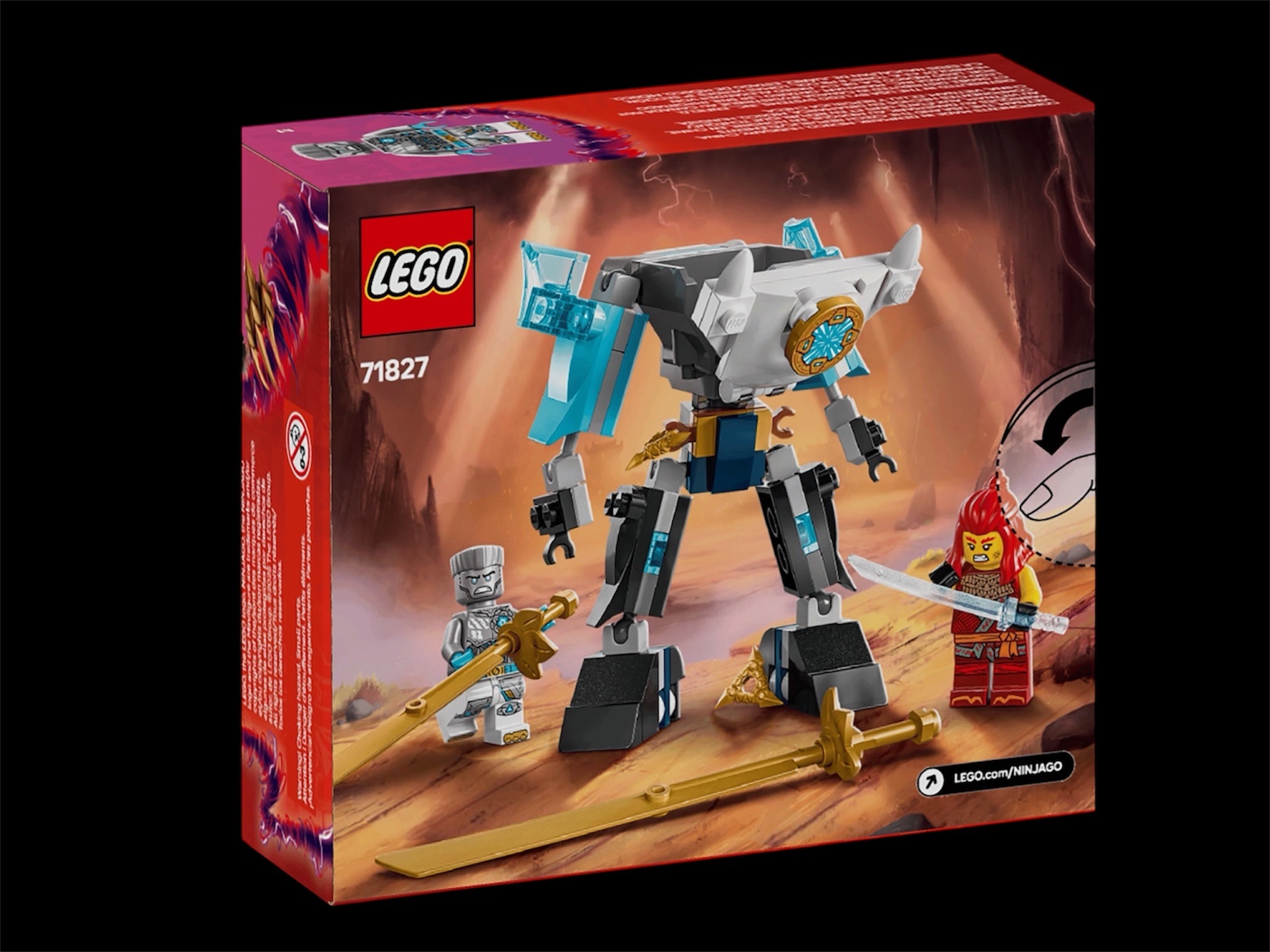 LEGO Ninjaro Zane's Battle Suit Mech Set.