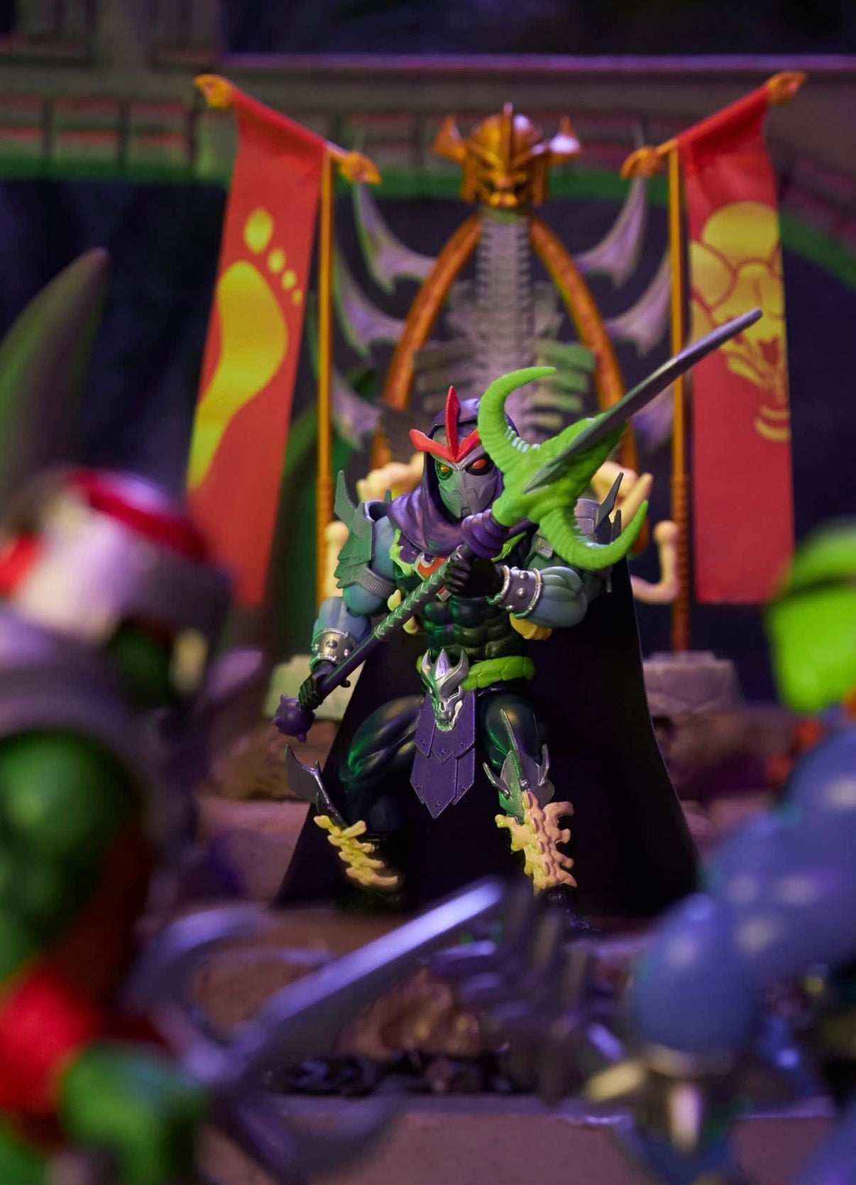 Turtles of Grayskull Skele-Shredder Exclusive Action Figure Box Set.