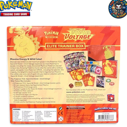 Pokemon TCG Sword & Shield Vivid Voltage 2020 Elite ETB Trainer Box.