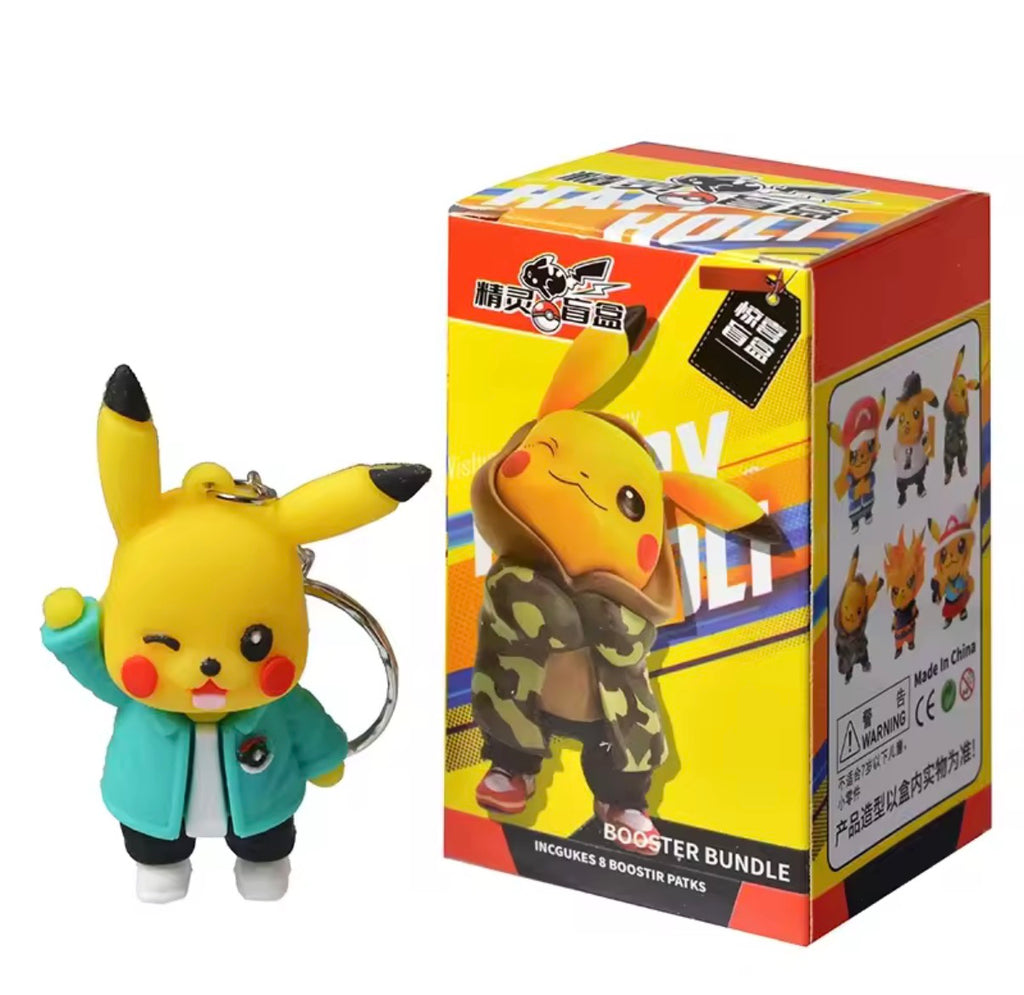 Pokemon Pikachu Blind Box Action Figure Keychain.
