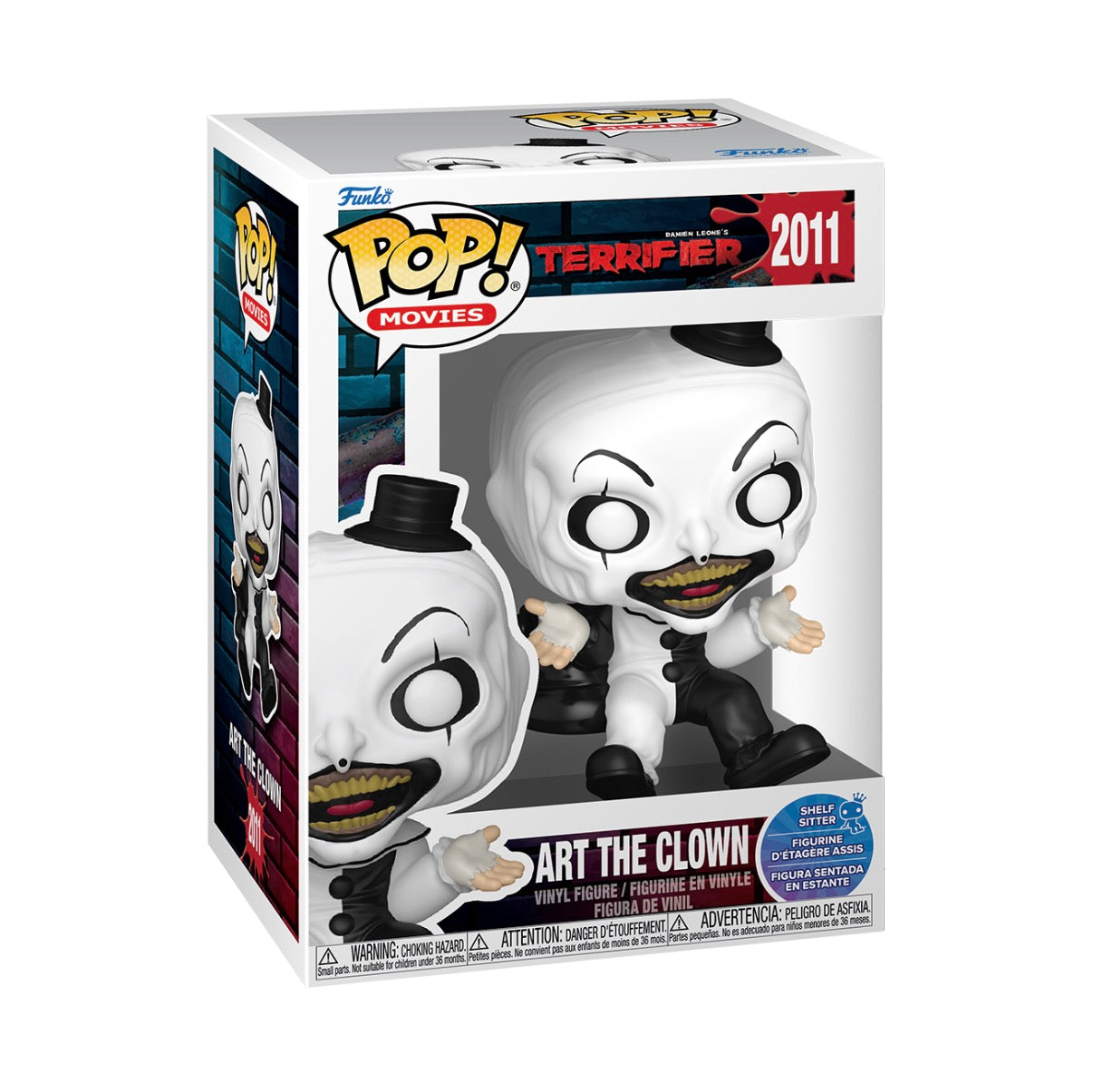 Funko Pop! TERRIFIER ART THE CLOWN - SHELF SITTER 2011
