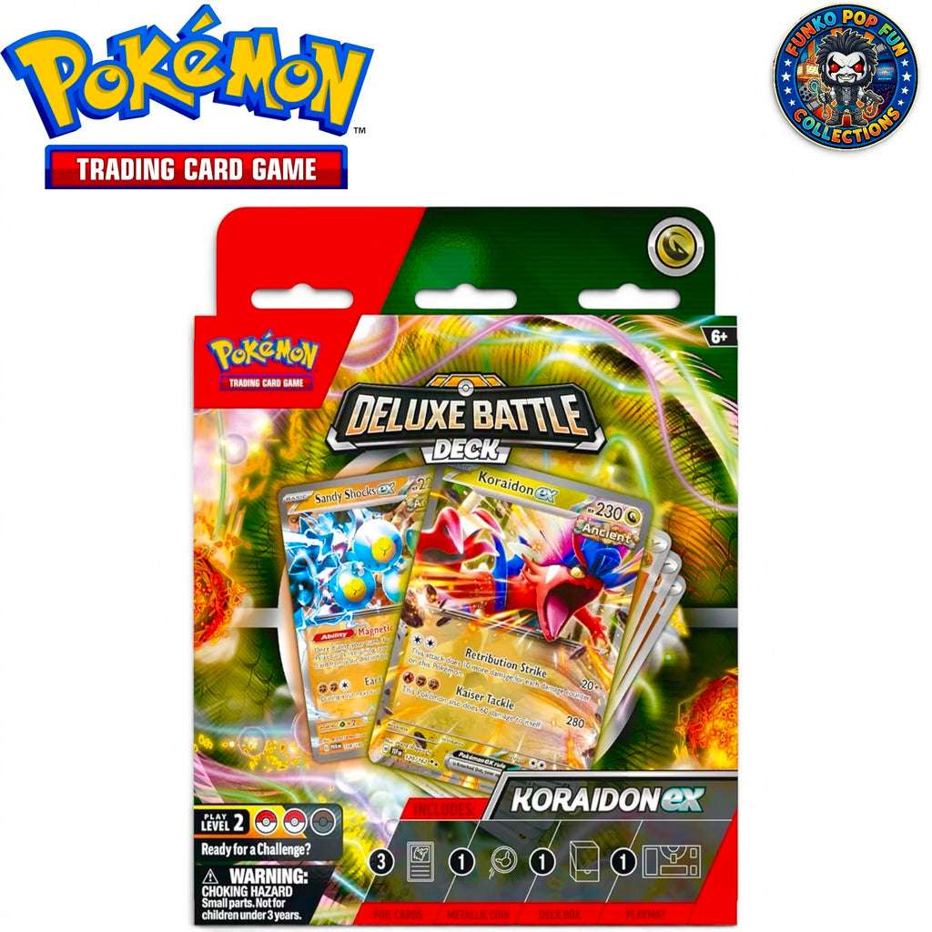 Pokémon TCG: Koraidon ex Deluxe Battle Deck Ready-to-play 60-card deck & Accessories.