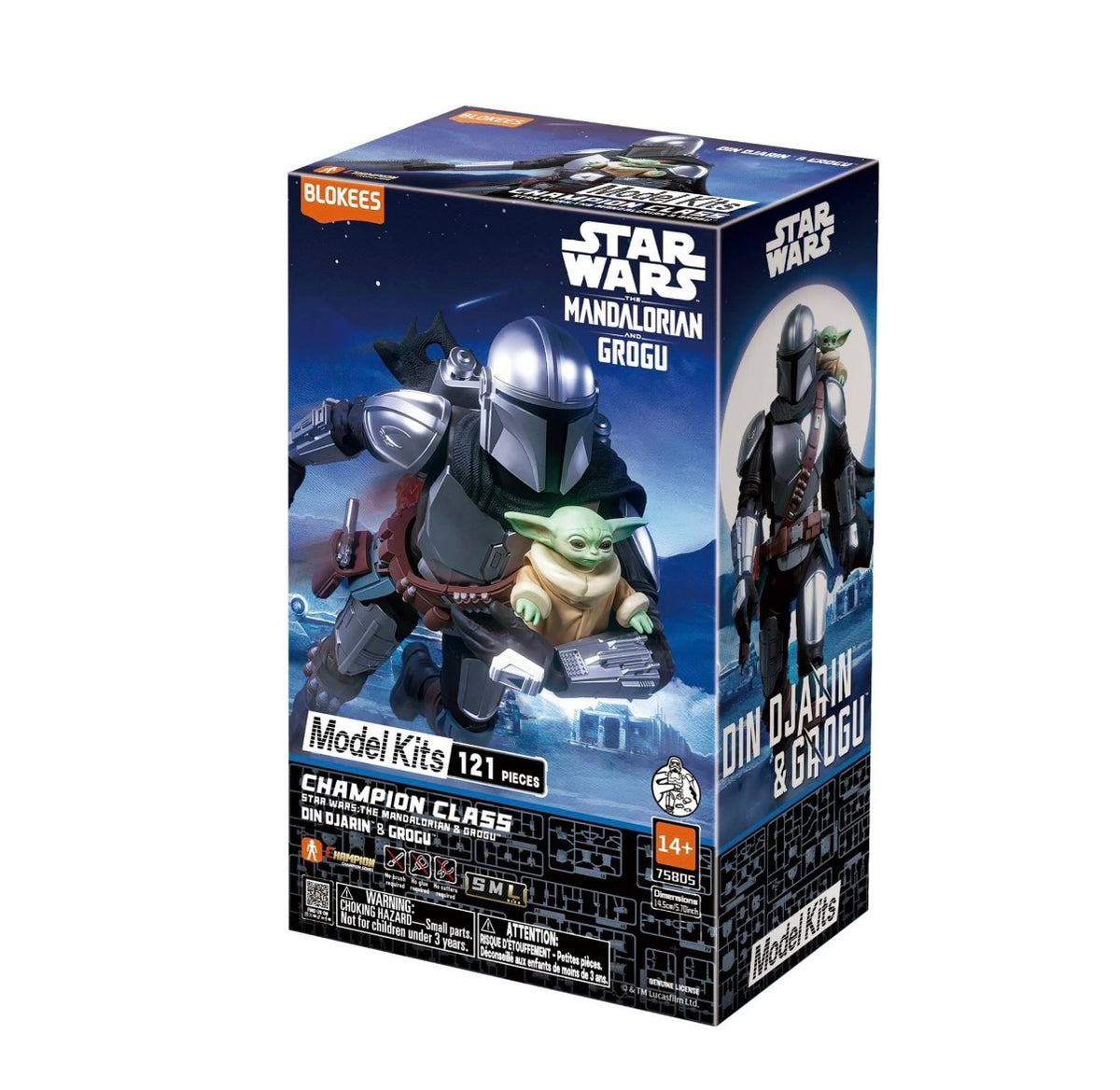 New Season Blokees Star Wars The Mandalorian Champion Class 05 Din Djarin & Grogu Model Kit.