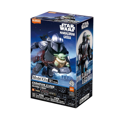 New Season Blokees Star Wars The Mandalorian Champion Class 05 Din Djarin & Grogu Model Kit.