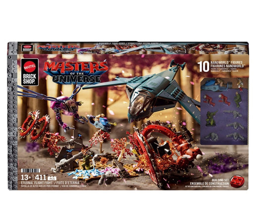 Mattel Brick Shop Masters of the Universe Eternia Flight Fight Building Set.