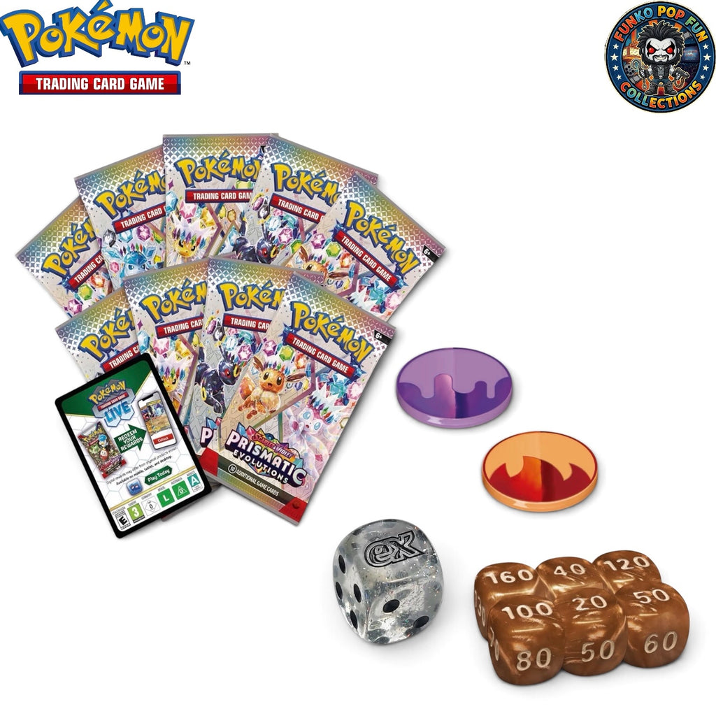 Pokemon TCG Prismatic Evolutions Center Elite Trainer Box Pre-Sale New Sealed.