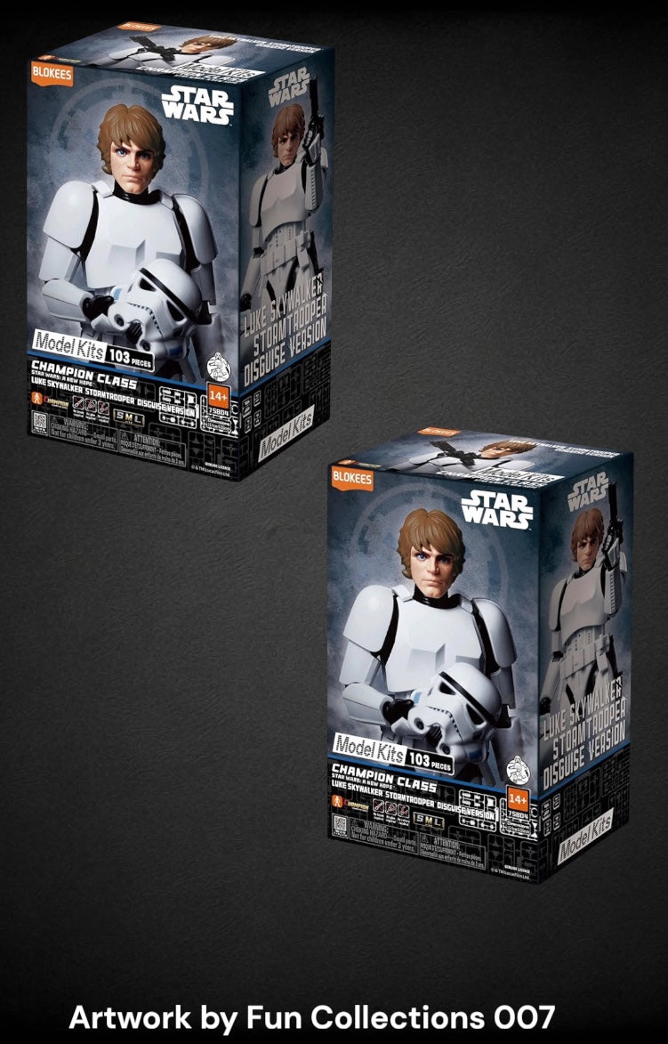 New Star Wars Blokees Luke Skywalker Model Figure.