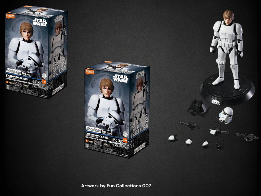 New Star Wars Blokees Luke Skywalker Model Figure.