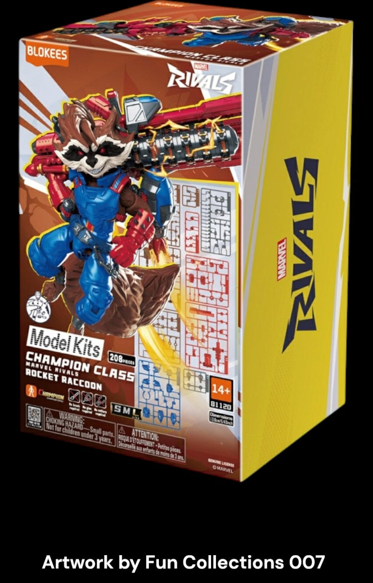 New Marvel Rivals Rocket Raccoon Model Fugure.