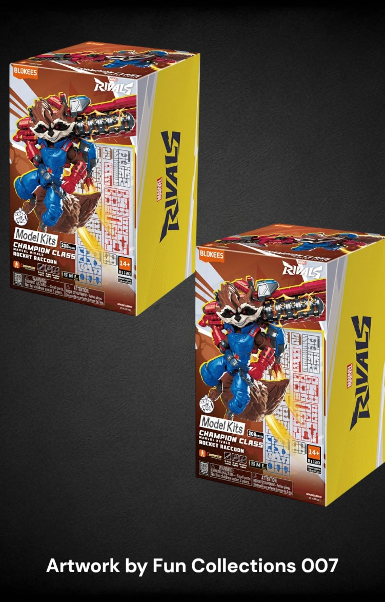 New Marvel Rivals Rocket Raccoon Model Fugure.