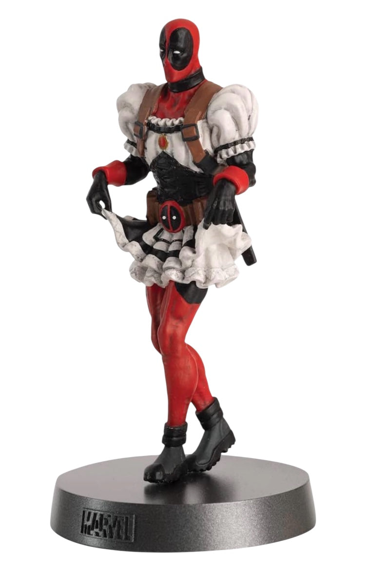 Eaglemoss Hero Collector Heavyweights Marvel Deadpool French Maid Metal Statue.