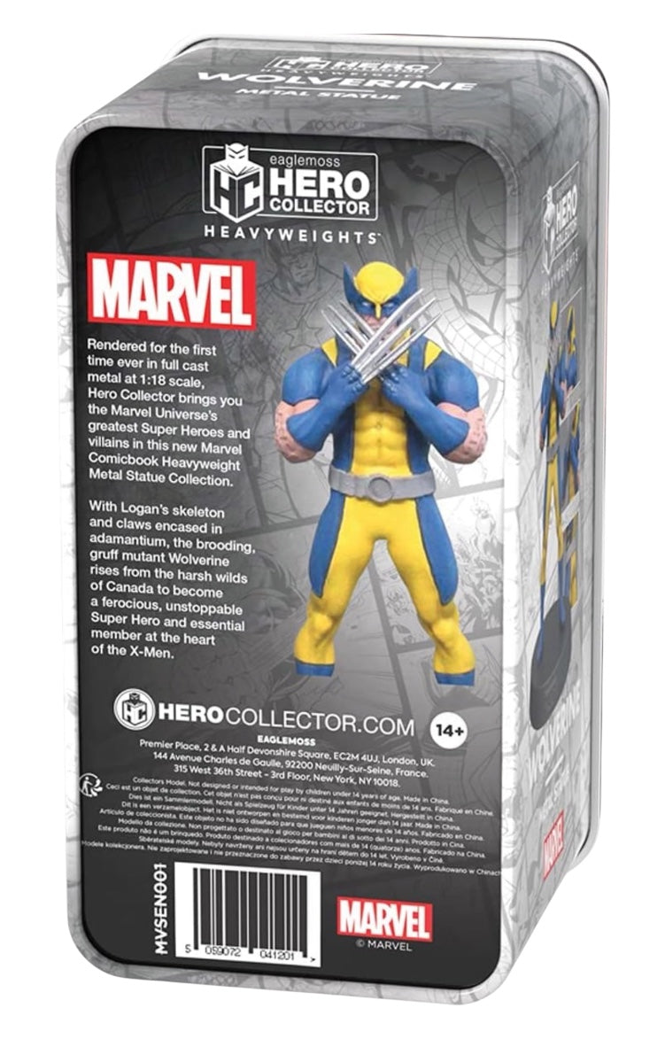 Eaglemoss Hero Collector Heavyweights Marvel Wolverine Metal Statue.