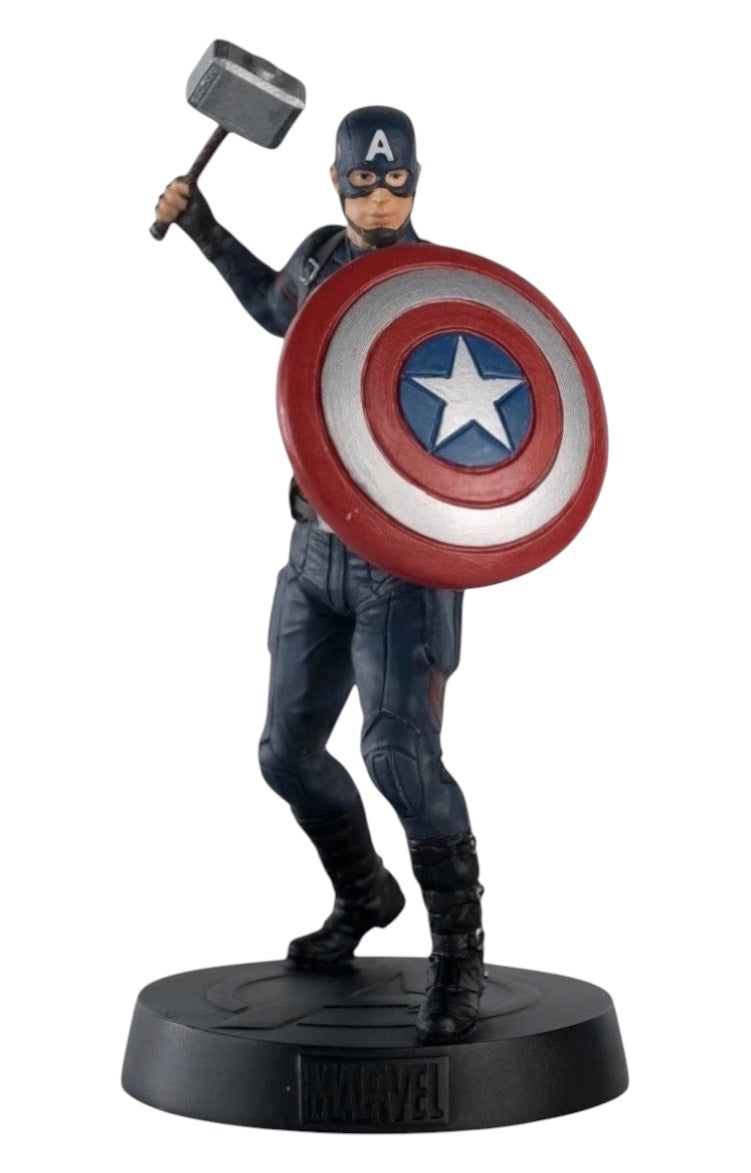 Eaglemoss Hero Collector Heavyweights Marvel Avengers Endgame Captain America Metal Statue.