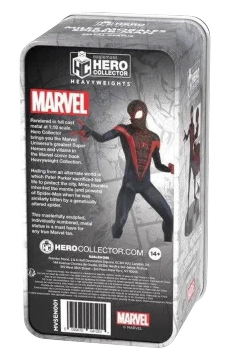Eaglemoss Hero Collector Heavyweights Marvel Miles Morales Spider-Man Metal Statue.