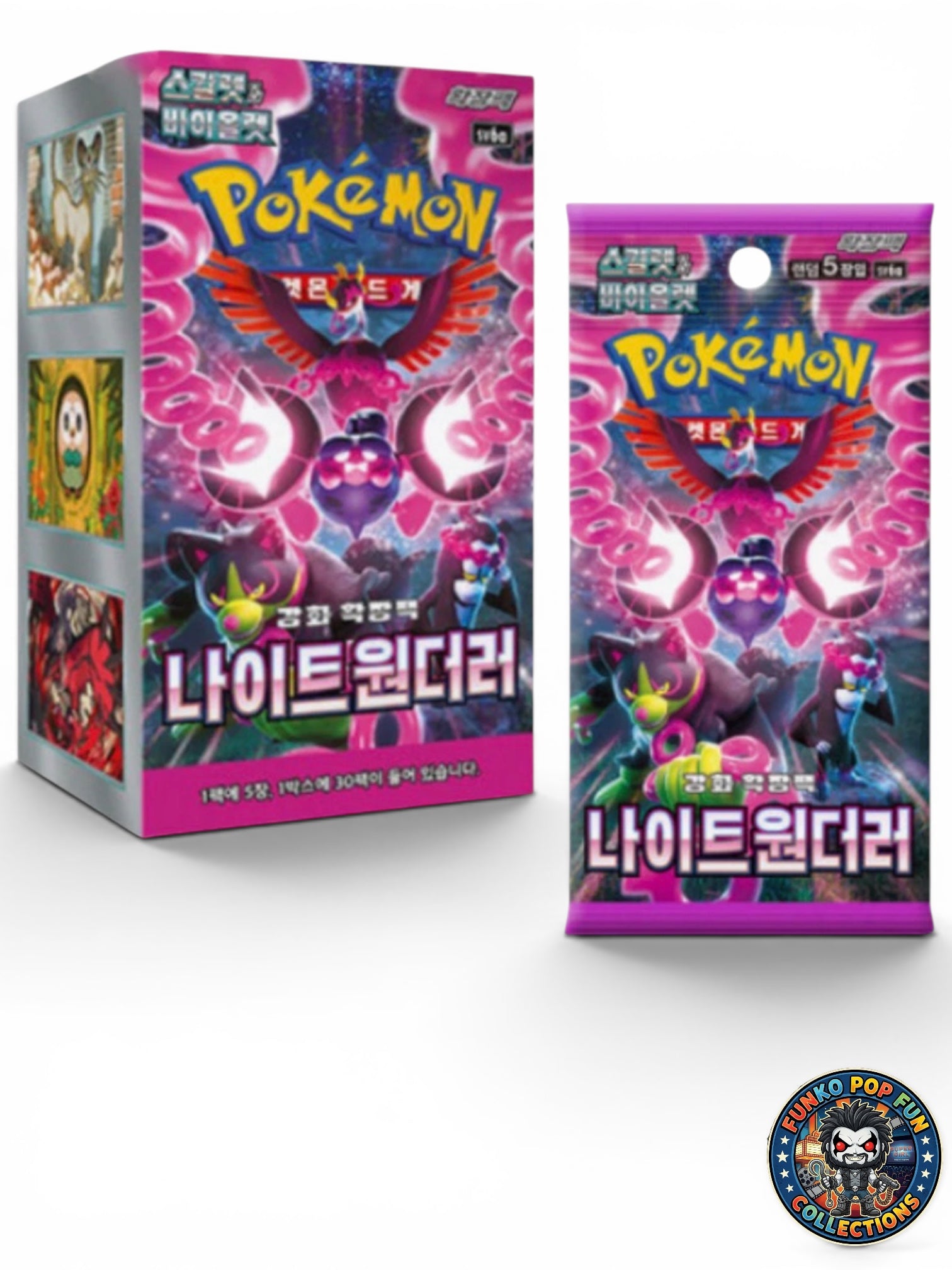 Scarlet & Violet - Night Wanderer - Booster Box (30 Packs, Korean) New Booster B - 100% Genuine Pokemon.