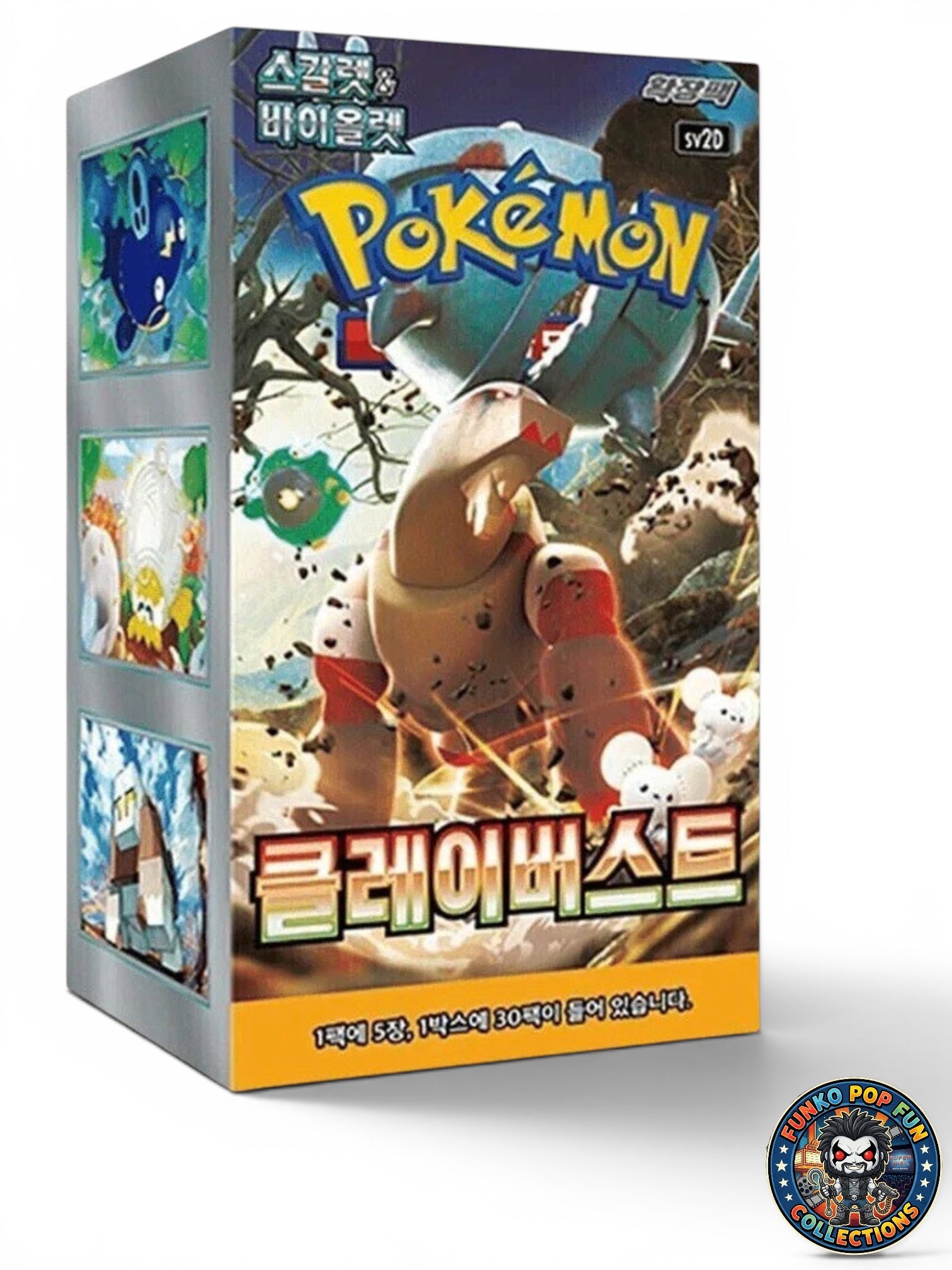 Pokemon Clay Burst Booster Box Korean SV2D Scarlet Violet Factory Sealed TCG 100% Genuine.