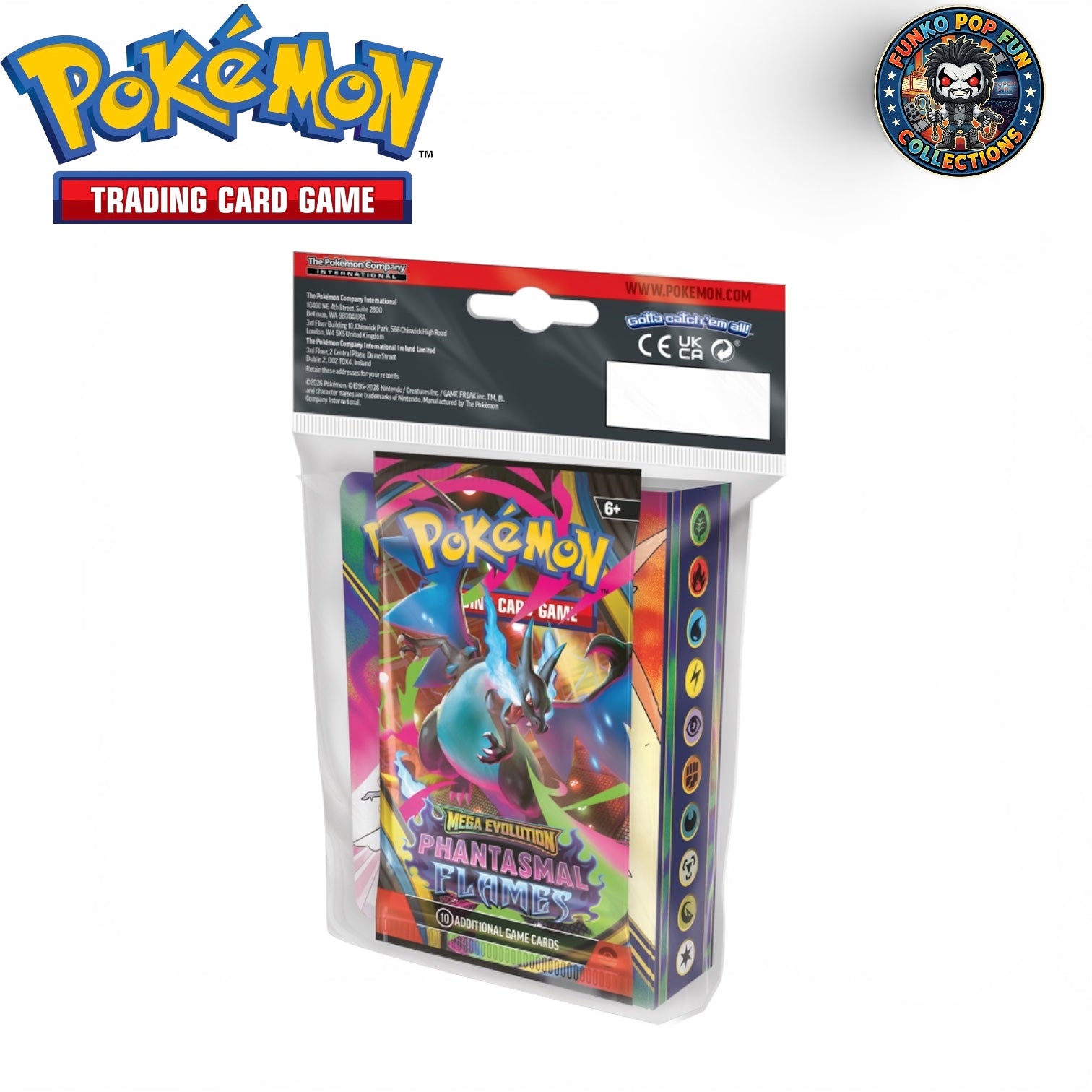 Pokemon Mega Evolution: Phantasmal Flames Mini Album Contains 1 Pack.