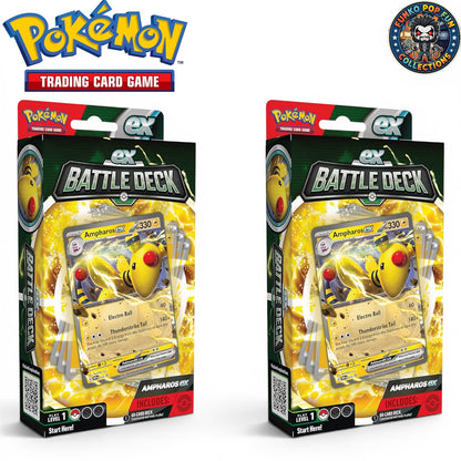 Pokémon TCG: Ampharos ex Battle Deck Ready-to-Play 60-Card Deck.