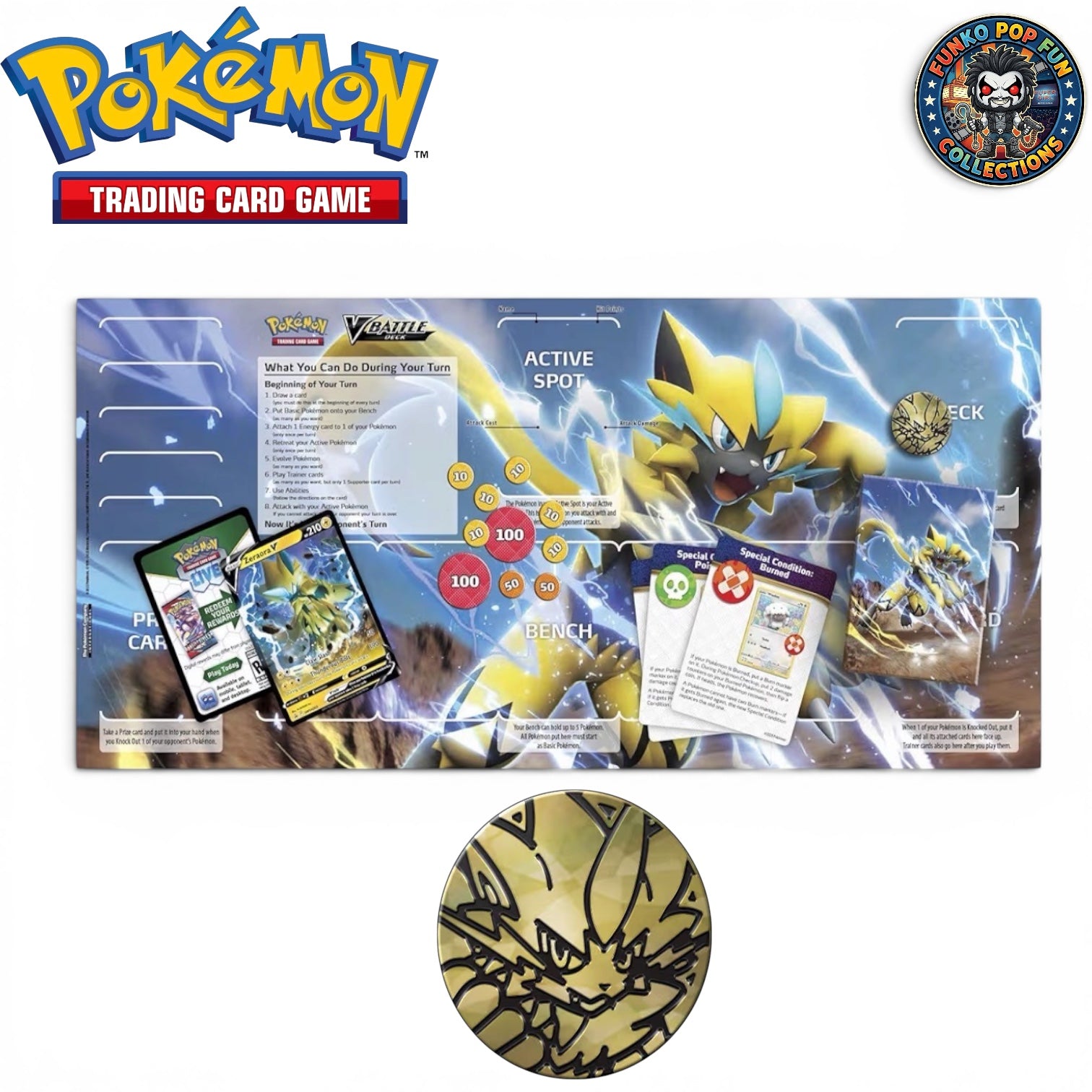 Pokémon TCG: Zeraora V Battle Deck 60 cards, Ready to Play.