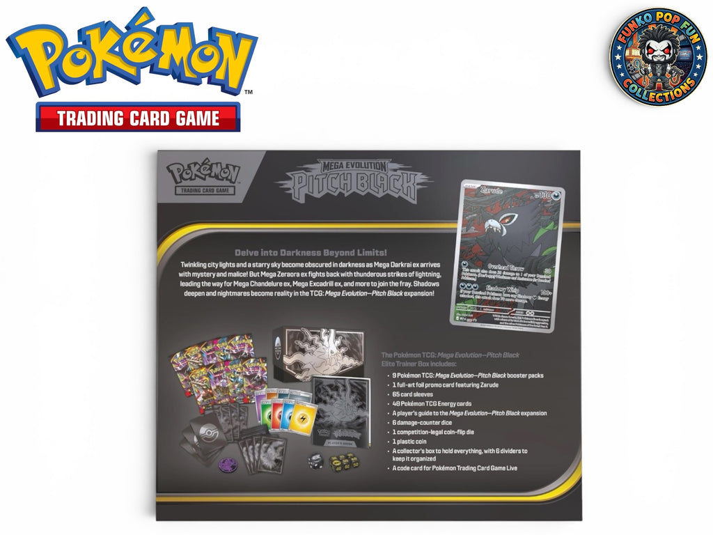 Pokémon TCG: Mega Evolution—Pitch Black Elite Trainer Box.
