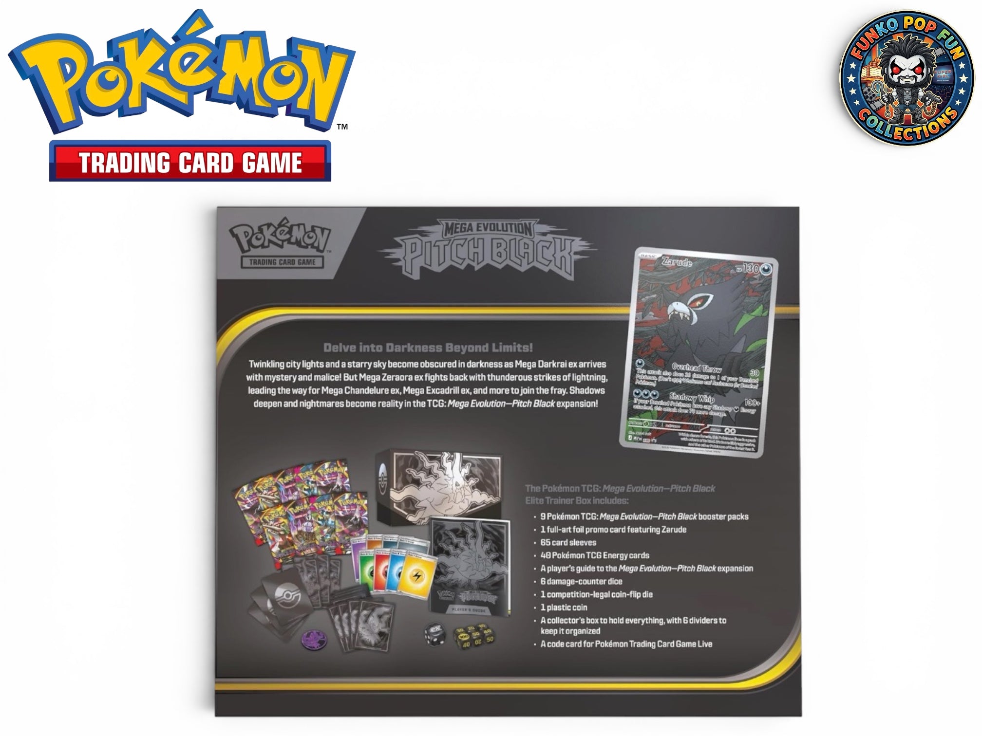 Pokémon TCG: Mega Evolution—Pitch Black Elite Trainer Box.