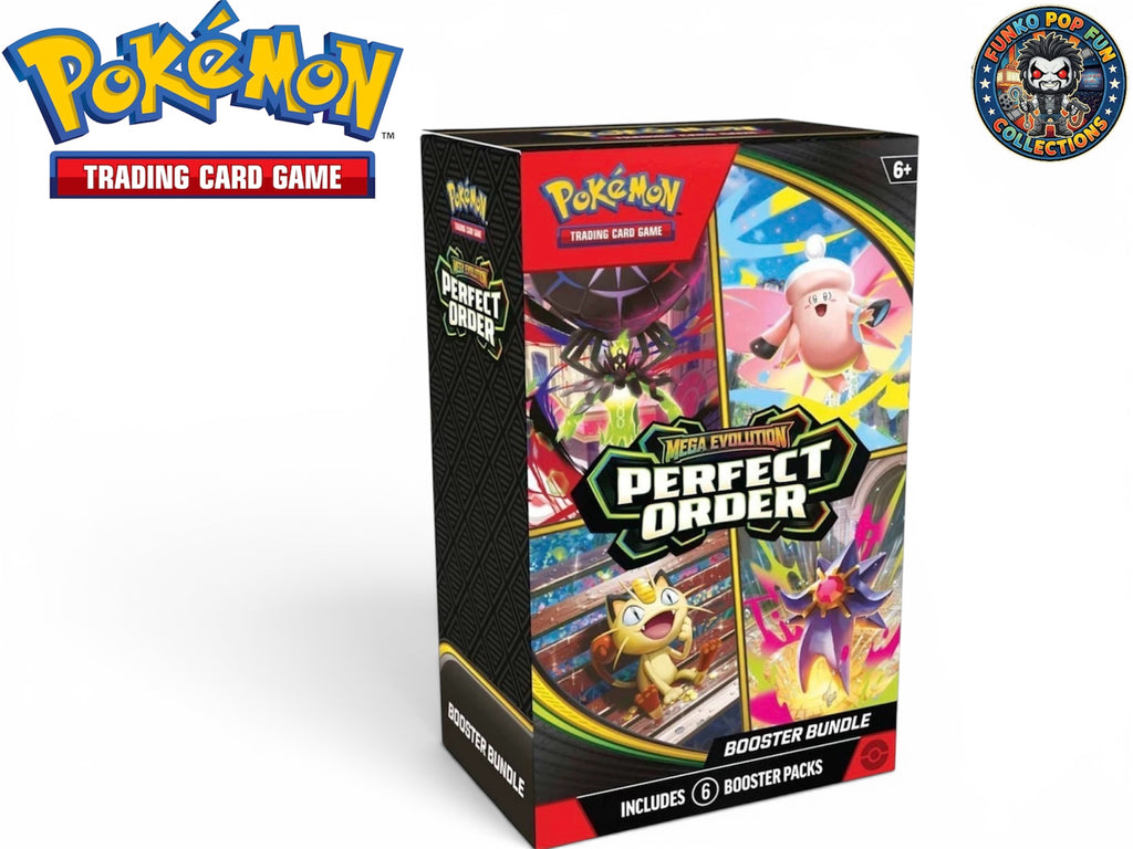 Pokémon TCG: Mega Evolution—Perfect Order Booster Bundle 6 Booster Packs.