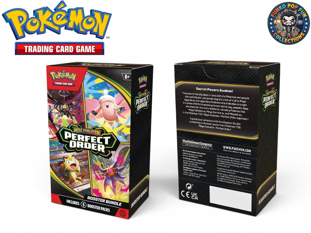 Pokémon TCG: Mega Evolution—Perfect Order Booster Bundle 6 Booster Packs.