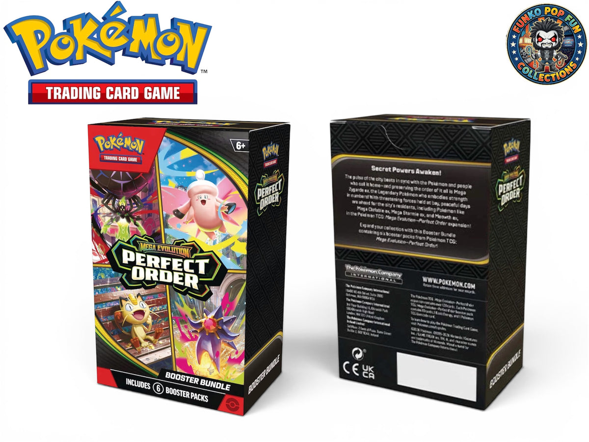 Pokémon TCG: Mega Evolution—Perfect Order Booster Bundle 6 Booster Packs.