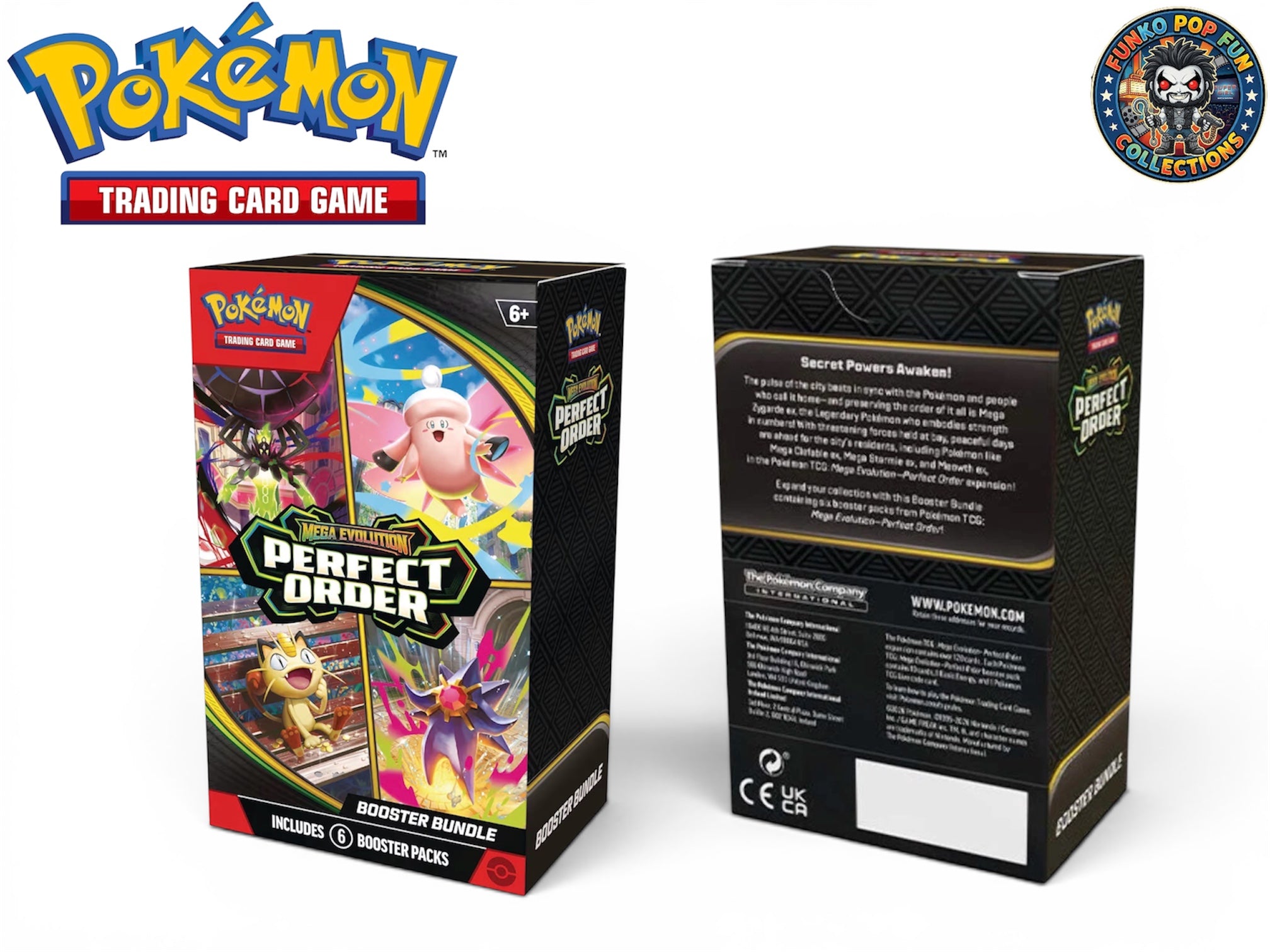 Pokémon TCG: Mega Evolution—Perfect Order Booster Bundle 6 Booster Packs.