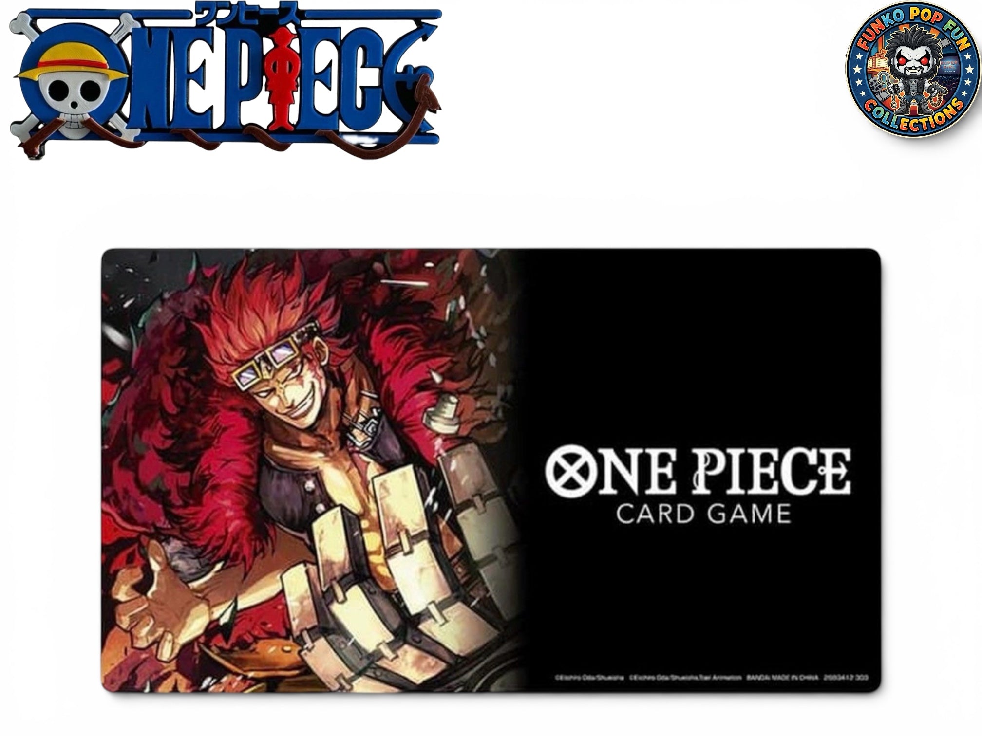 One Piece Card Game: Playmat and Storage Box Set Eustass "Captain" Kid.