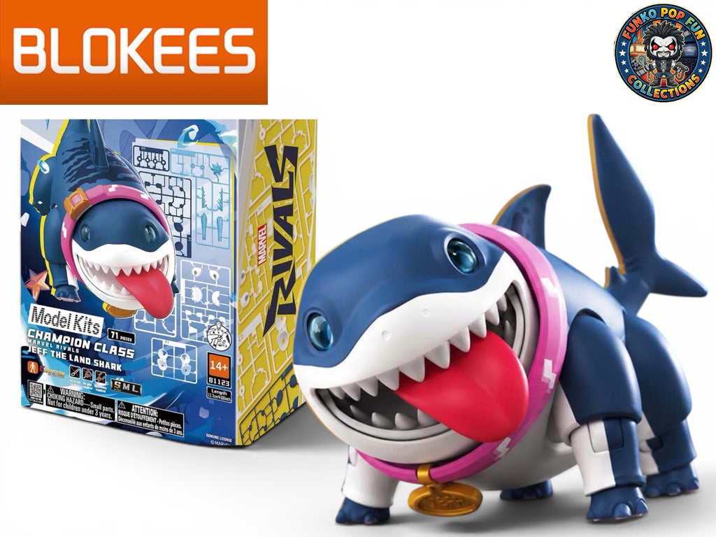 Blokees Marvel Rivals Champion Class Jeff the Land Shark.