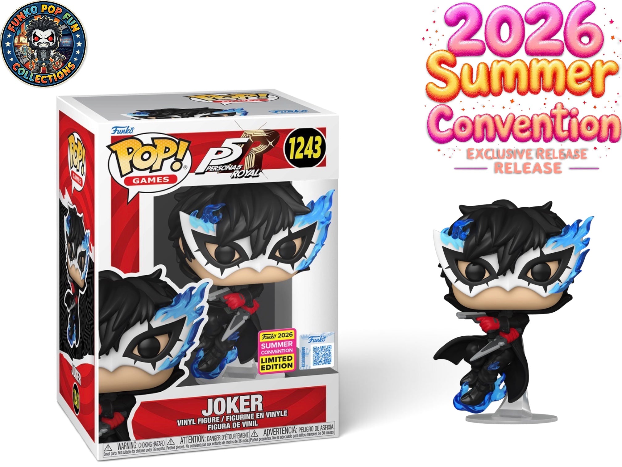 Funko Pop! Very Exclusive Persona Joker Leaping 1243.