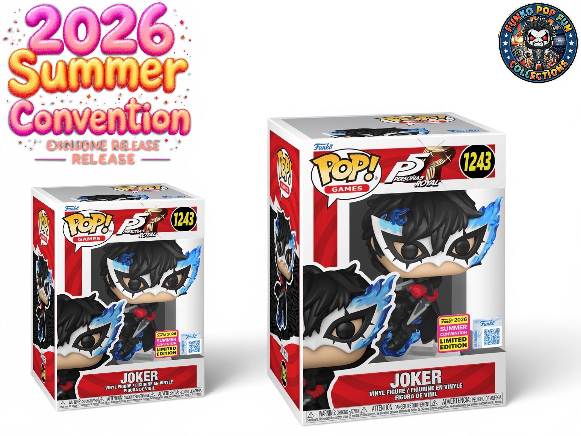 Funko Pop! Very Exclusive Persona Joker Leaping 1243.