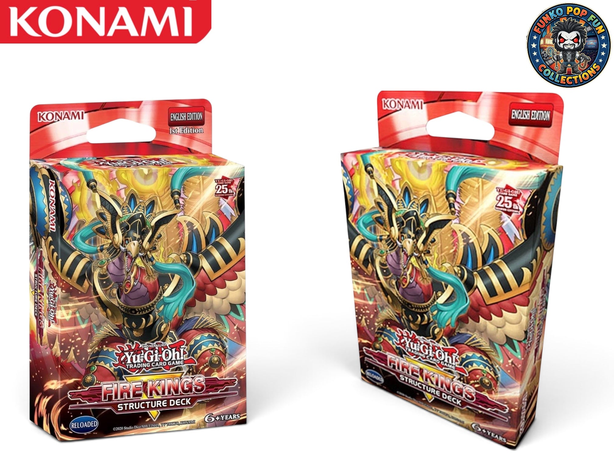 Yu-Gi-Oh! Structure Deck Fire Kings Revamped 48 Cards Deck Building Set.