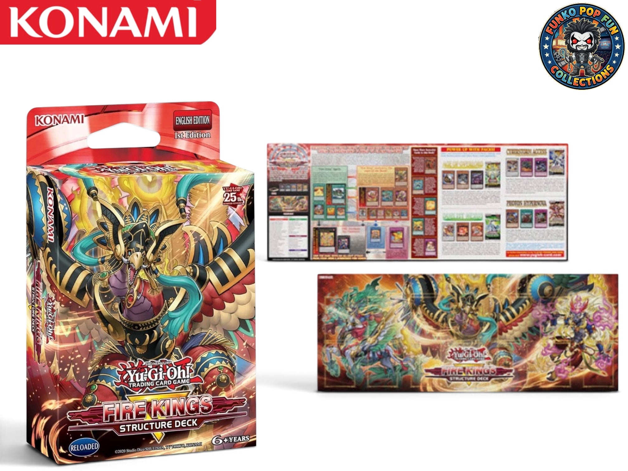 Yu-Gi-Oh! Structure Deck Fire Kings Revamped 48 Cards Deck Building Set.