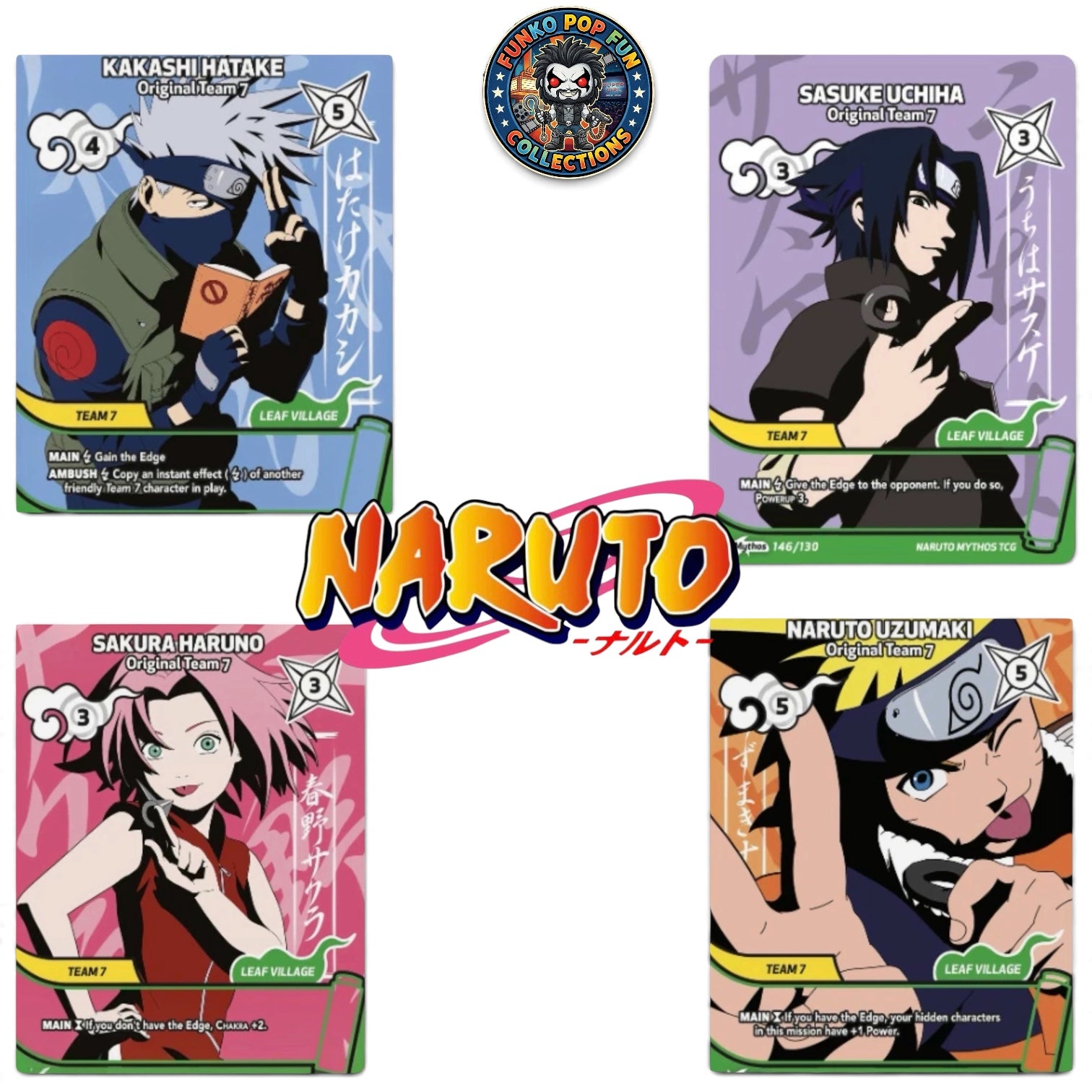 Naruto Mythos TCG Konoha Shido Second Edition Set Bundle - English.