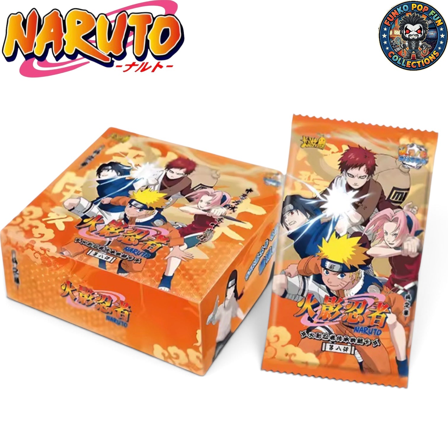 Naruto Kayou The Eighth Episode Collection Trading Card Booster Box Set with 30 Booster Packs.