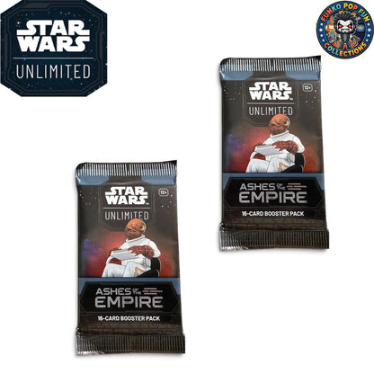 2x-Star Wars Unlimited Sleeved Booster pack - Ashes of the Empire.