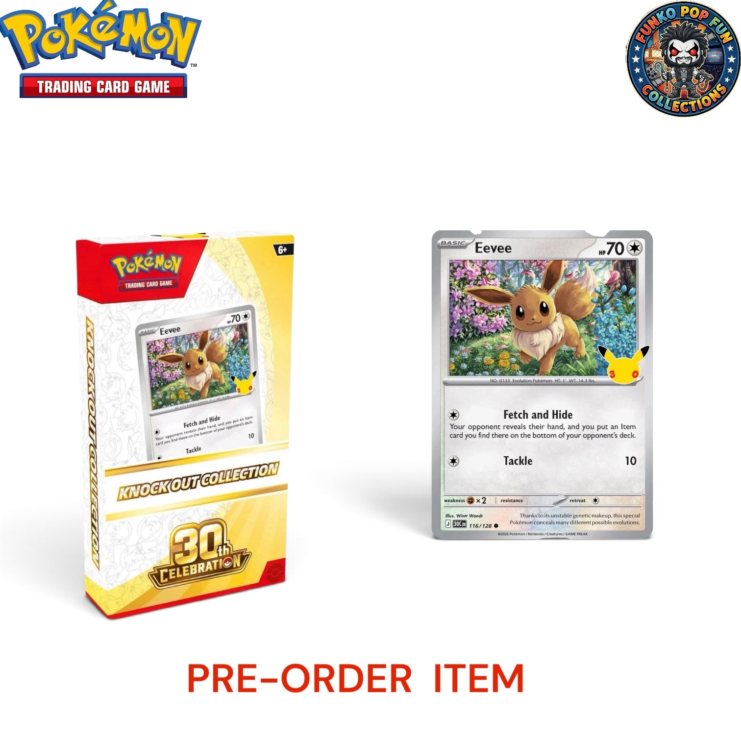 Pokémon TCG 30th Celebration Booster Bundle Box + Knock Out Collection Kit 30 Cards Booster Eevee *PRE-ORDER*